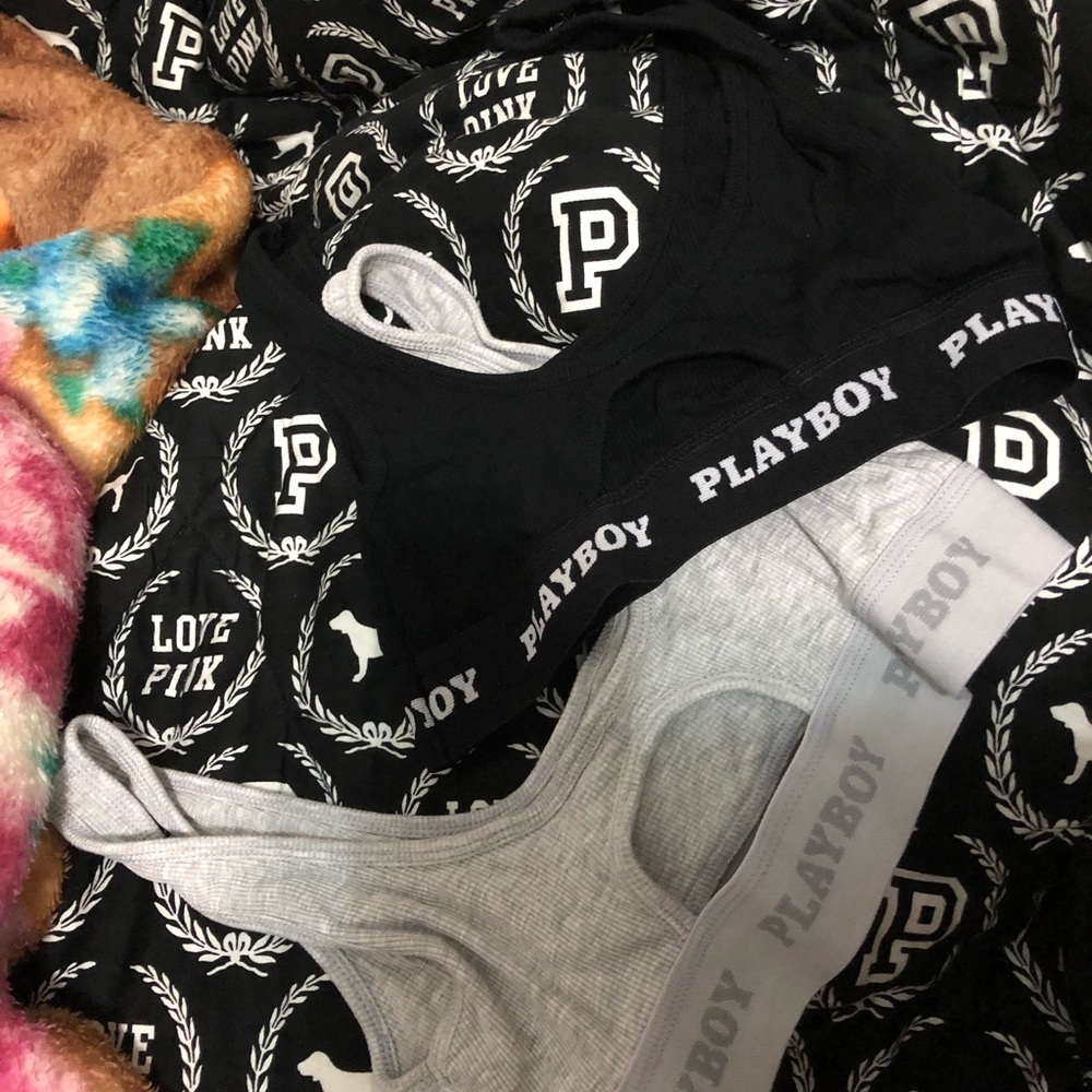 PLAYBOY CUTOUT BRALETTES XS